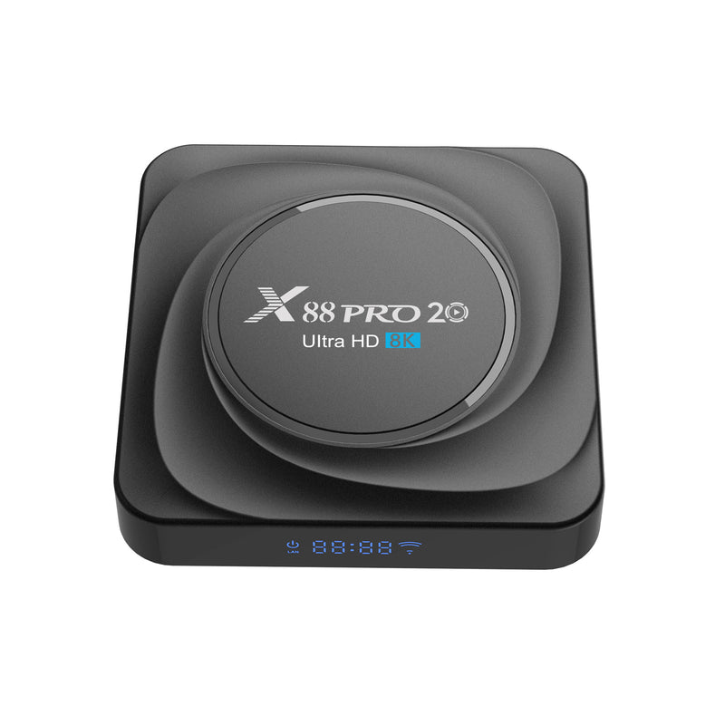 X88 PRO 20 Android 11.0 Smart TV Box RK3566 Quad-core H.265 VP9 8K Decoding UHD 4K Media Player 2.4G/5G Dual-band WiFi 1000M LAN BT4.2 4GB+32GB with Remote Control LED Display