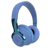 H2 Wireless 5.0 Bluetooth Headset Bass Helmet Headphone Folding Gaming Earbuds with Microphone - blue 1 pcs China