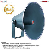 Indoor Outdoor PA Loud Speaker Horn 16 Inch + Compression Driver Unit 50W RMS(500W PMPO) Waterproof 5 Core