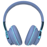 H2 Wireless 5.0 Bluetooth Headset Bass Helmet Headphone Folding Gaming Earbuds with Microphone - blue 1 pcs China