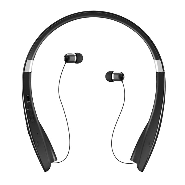 Foldable Wireless Headsets Wireless 4.1 Sport Neckband Stereo Headphones Sweatproof Earphones Earbuds