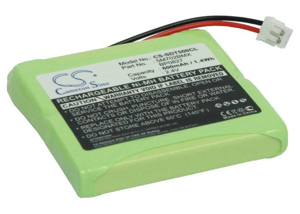 600mAh Battery - CS-SDT500CL / Ni-MH / Volts: 2.4
