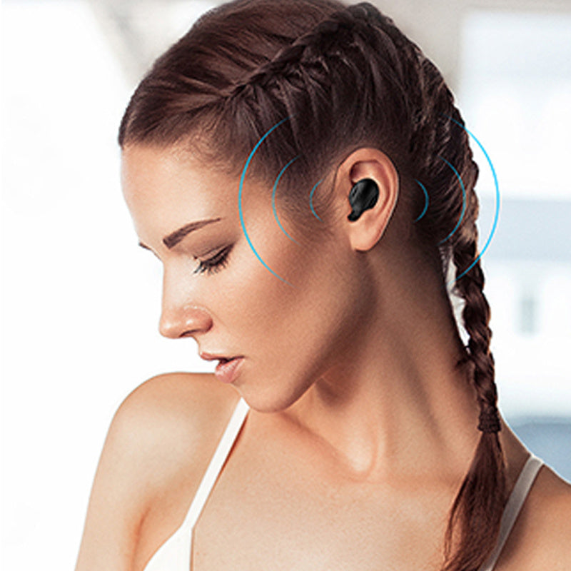 Waterproof Bluetooth Headset, True Wireless In-Ear Stereo Dual Earbuds Headset