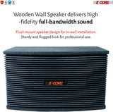 Car Subwoofer Premium Bass Woofer Wooden Wired Waterproof System Wall Mounted Indoor Outside Patio Backyard Surround Sound Home Exterior 5 Core Ventilo 890