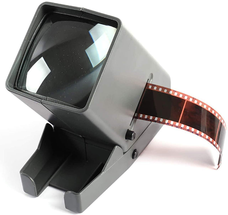 USB Powered 35mm Negative Slide Film Viewer, Old Slides Scanner Portable LED Lighted Negative Viewing – 3X Magnification, Handheld Projector Suit for 2 × 2 Slides