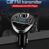 Wireless Bluetooth FM Transmitter for Car,  Car Radio Bluetooth Adapter MP3 Music Player  Car Kit with Dual USB Charging Ports ,HI-FI Stereo SoundHands-free call XH