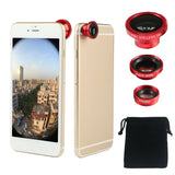 Phone Camera Lens Kit Magnetic 180°Fisheye Lens 0.67xWide Angle 10X Macro Lens