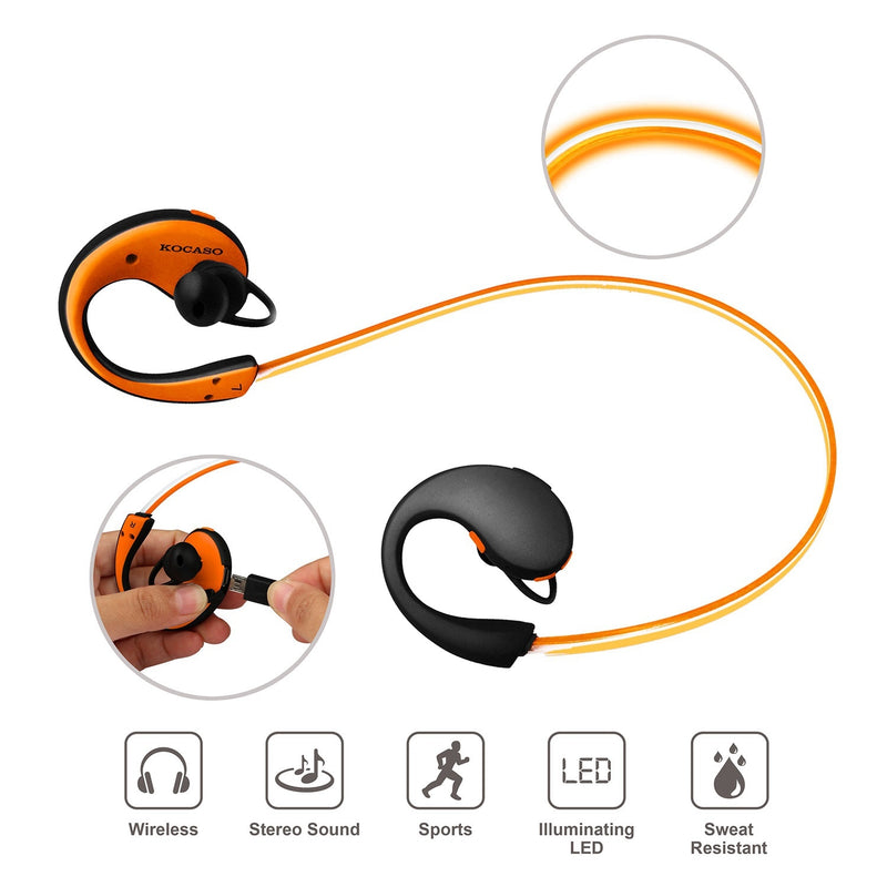 Wireless Sports Headsets Wireless V4.1 Neckband Earphones HD Stereo Sweat-proof Headphones Earbuds
