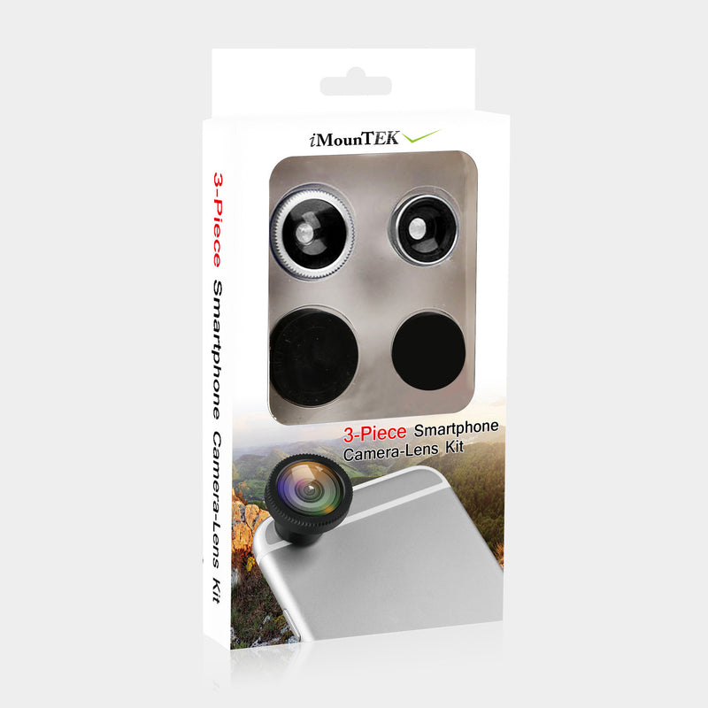 Phone Camera Lens Kit Magnetic 180°Fisheye Lens 0.67xWide Angle 10X Macro Lens