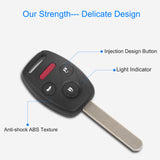 Fit For Honda Accord 2003-2007 Remote Keyless Entry Shell Button Car Key Fob Uncut Key Cover Case OUCG8D-380H-A FCCID 313.8MHz Frequency