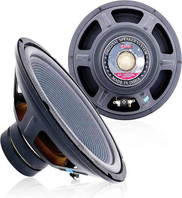 10 inch Car Audio Speaker Subwoofer 1000 Watt High Power Bass Surround Sound Stereo Sub woofer System DJ Loudspeaker Wide Range Foam Edge Cone 4 ohms 90mm Double Magnet 5 Core WF 1090 DBL