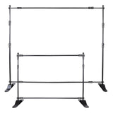 8x8 ft Trade Show Backdrop Stand Black