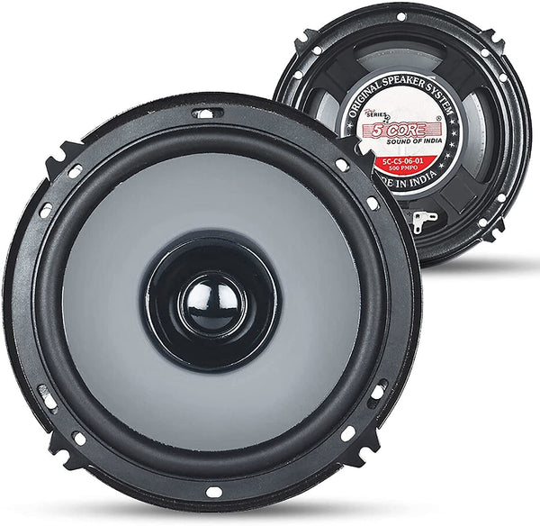 Car Speaker Coaxial 2 Way 5" Sold in Pair 500 Watts PMPO Full Range Speakers for Car Audio Premium Quality 5 Cor 0601