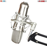 Metal Shock Mount Studio Recording Microphone Stand Mic Holder (silver) 5 Core