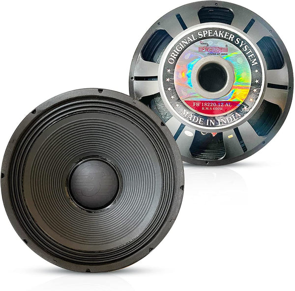 18 inch Subwoofer Replacement PRO DJ Speaker Sub Woofer Loudspeaker Wide Full Range Loud 2500W PMPO 8 Ohms 5 Core Ratings (18-220 12 AL)
