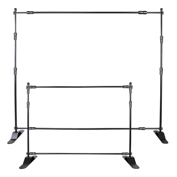 8x8 ft Trade Show Backdrop Stand Black