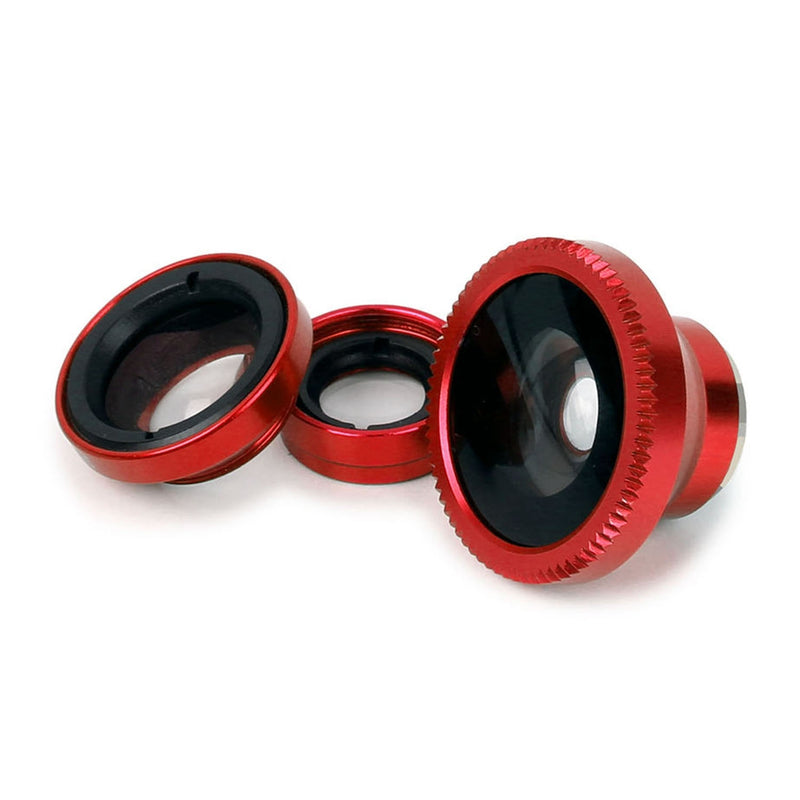 Phone Camera Lens Kit Magnetic 180°Fisheye Lens 0.67xWide Angle 10X Macro Lens