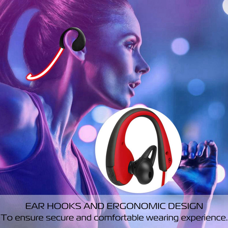 Wireless Sports Headsets Wireless V4.1 Neckband Earphones HD Stereo Sweat-proof Headphones Earbuds