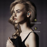 Tws wireless bluetooth stereo dual reduction noise low control touch earphone