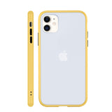 Mint Hybrid Simple Matte Bumper Phone Case For iPhone 12 11 11Pro Max XR XS Max 6S 8 7 Plus Shockproof Soft Silicone Clear Cover