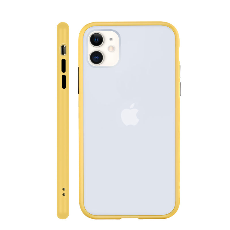 Mint Hybrid Simple Matte Bumper Phone Case For iPhone 12 11 11Pro Max XR XS Max 6S 8 7 Plus Shockproof Soft Silicone Clear Cover